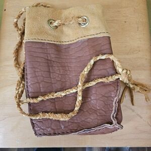 Brown and Tan Women's Bag